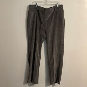 New Directions Gray 5 pocket corduroy pants, size 16W